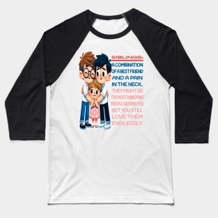 Endless Love: Siblings Forever Connected Baseball T-Shirt